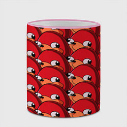 Кружка 3D Knuckles, цвет: 3D-розовый кант — фото 2
