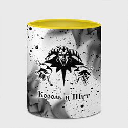 Кружка 3D КОРОЛЬ И ШУТ, цвет: 3D-белый + желтый — фото 2