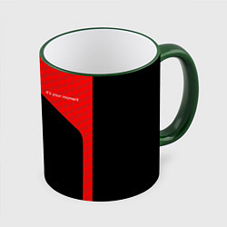 Кружка 3D Iam Fighter Z, цвет: 3D-зеленый кант