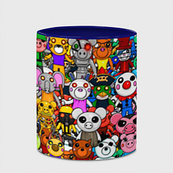 Кружка 3D ROBLOX PIGGY, цвет: 3D-белый + синий — фото 2