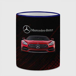 Кружка 3D Mercedes Benz AMG, цвет: 3D-синий кант — фото 2