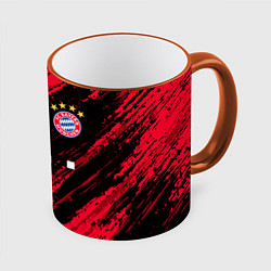 Кружка 3D BAYERN MUNCHEN БАВАРИЯ, цвет: 3D-оранжевый кант
