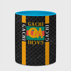 Кружка 3D Gachi Gucci, цвет: 3D-белый + небесно-голубой — фото 2