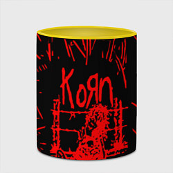 Кружка 3D Korn, цвет: 3D-белый + желтый — фото 2