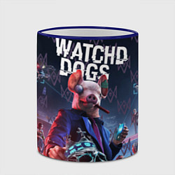 Кружка 3D Watch Dogs: Legion, цвет: 3D-синий кант — фото 2