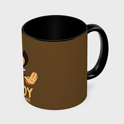 Кружка 3D Bendy And The Ink Machine, цвет: 3D-белый + черный
