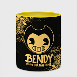 Кружка 3D Bendy And The Ink Machine, цвет: 3D-белый + желтый — фото 2