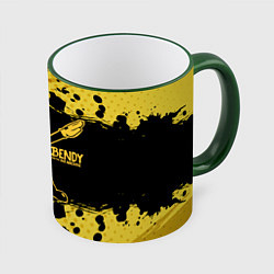 Кружка 3D BENDY AND THE INK MACHINE, цвет: 3D-зеленый кант