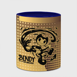 Кружка 3D BENDY AND THE INK MACHINE, цвет: 3D-белый + синий — фото 2