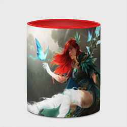 Кружка 3D Windranger Dota, цвет: 3D-белый + красный — фото 2