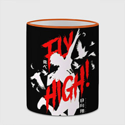 Кружка 3D Haikyuu Haikyu Haikuu !, цвет: 3D-оранжевый кант — фото 2