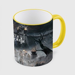 Кружка 3D Demons Souls, цвет: 3D-желтый кант