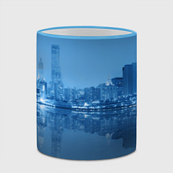 Кружка 3D New York, цвет: 3D-небесно-голубой кант — фото 2