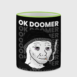 Кружка 3D OK DOOMER, цвет: 3D-светло-зеленый кант — фото 2