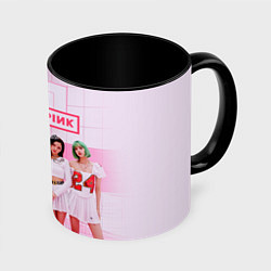 Кружка 3D BLACKPINK, цвет: 3D-белый + черный