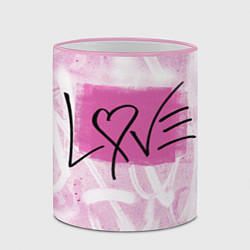 Кружка 3D LOVE, цвет: 3D-розовый кант — фото 2
