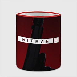 Кружка 3D Hitman III, цвет: 3D-красный кант — фото 2