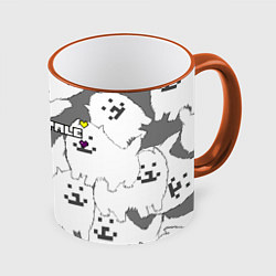 Кружка 3D Undertale, цвет: 3D-оранжевый кант