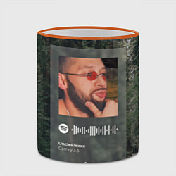 Кружка 3D Camry 3 5 Spotify - QR, цвет: 3D-оранжевый кант — фото 2
