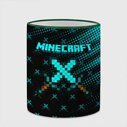 Кружка 3D Minecraft, цвет: 3D-зеленый кант — фото 2