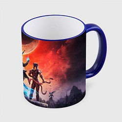 Кружка 3D THE ELDER SCROLLS, цвет: 3D-синий кант