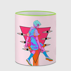 Кружка 3D Евангилион, цвет: 3D-светло-зеленый кант — фото 2