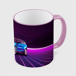 Кружка 3D Range Rover Sport, цвет: 3D-розовый кант