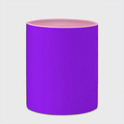 Кружка 3D Фиолетовый, цвет: 3D-белый + розовый — фото 2