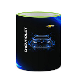 Кружка 3D Chevrolet, цвет: 3D-светло-зеленый кант — фото 2
