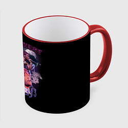 Кружка 3D LIL UZI VERT XO TOUR LIF3, цвет: 3D-красный кант