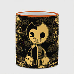 Кружка 3D Bendy And The Ink Machine краска, цвет: 3D-оранжевый кант — фото 2