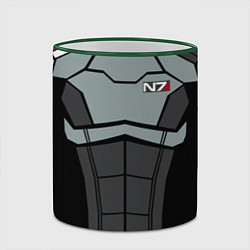 Кружка 3D КОСТЮМ N7 MASS EFFECT N7 М, цвет: 3D-зеленый кант — фото 2