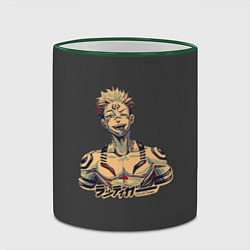 Кружка 3D Сукуна, цвет: 3D-зеленый кант — фото 2