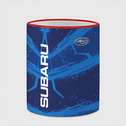 Кружка 3D Subaru, цвет: 3D-красный кант — фото 2