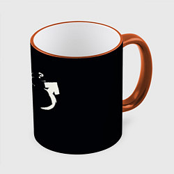 Кружка 3D What the hell, цвет: 3D-оранжевый кант