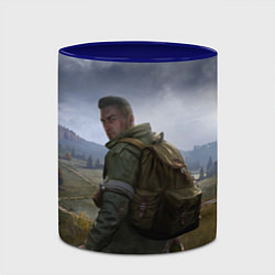 Кружка 3D DAYZ POSTER ДЕЙЗИ ПОСТЕР Z, цвет: 3D-белый + синий — фото 2