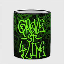 Кружка 3D ГТА GTA GROVE STREET 4 LIF, цвет: 3D-черный кант — фото 2