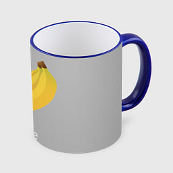 Кружка 3D Banana, цвет: 3D-синий кант