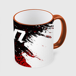 Кружка 3D DayZ, цвет: 3D-оранжевый кант
