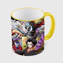Кружка 3D ONE PIECE ВАН ПИС, цвет: 3D-желтый кант