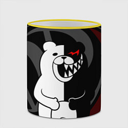 Кружка 3D MONOKUMA МОНОКУМА DANGANRO, цвет: 3D-желтый кант — фото 2