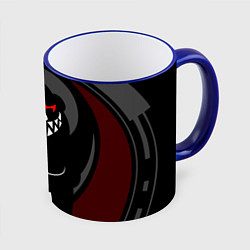 Кружка 3D MONOKUMA МОНОКУМА DANGANRO, цвет: 3D-синий кант