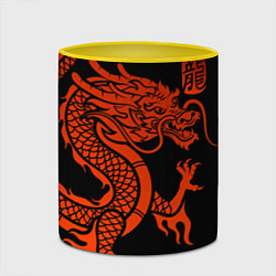 Кружка 3D RED CHINA DRAGON, цвет: 3D-белый + желтый — фото 2