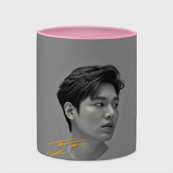 Кружка 3D Ли Мин Хо Lee Min Ho, цвет: 3D-белый + розовый — фото 2
