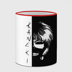 Кружка 3D Kaneki X Tokyo Ghoul, цвет: 3D-красный кант — фото 2