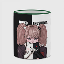 Кружка 3D MONOKUMA JUNKO, цвет: 3D-зеленый кант — фото 2