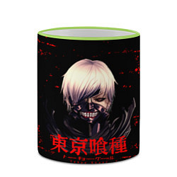 Кружка 3D Токийский гуль Tokyo Ghoul, цвет: 3D-светло-зеленый кант — фото 2