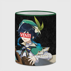Кружка 3D Genshin Impact VENTI, цвет: 3D-зеленый кант — фото 2