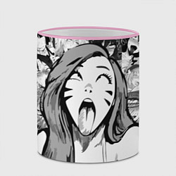 Кружка 3D Belle Delphine Ahegao, цвет: 3D-розовый кант — фото 2