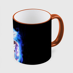 Кружка 3D КОГУ СИМВОЛ НА СПИНЕ, цвет: 3D-оранжевый кант